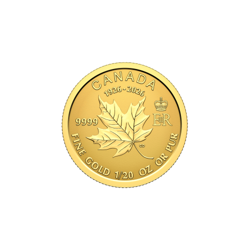 Set of 4 x 2026 Commemorating The 100th Birthday of Queen Elizabeth II Reverse Proof Fractional Gold Coins | Royal Canadian Mint