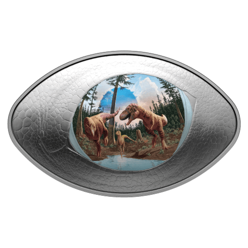 1 oz 2025 Dinosaur Eye Oval Shaped Proof Silver Coin | Royal Canadian Mint