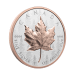1 oz 2025 Ultra High Relief Maple Leaf Rose Gold Plated Reverse Proof Silver Coin | Royal Canadian Mint