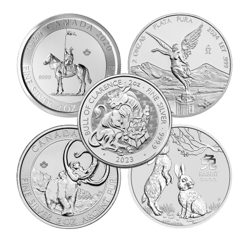 2 oz Our Choice of New Sovereign Mint Silver Coin