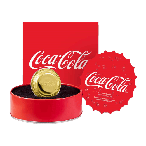 1.2 gram 2025 Coca-Cola Bottle Cap Shaped Proof Gold Coin | PAMP