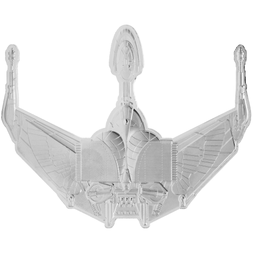 3 oz 2025 Star Trek Ships Series: Klingon Bird of Prey Shaped Silver Coin | Agoro by New Zealand Mint