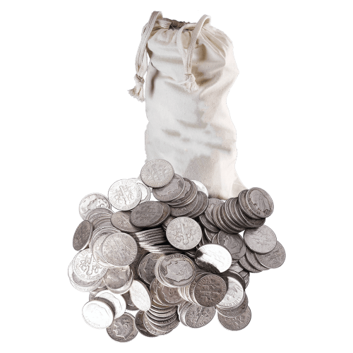 $100 Face Value Bag of U.S. Circulation Quarter 90% Pure Silver Coins | United States Mint