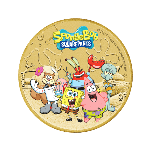 $1 2025 SpongeBob SquarePants: SpongeBob and Friends Coin in Card | Perth Mint