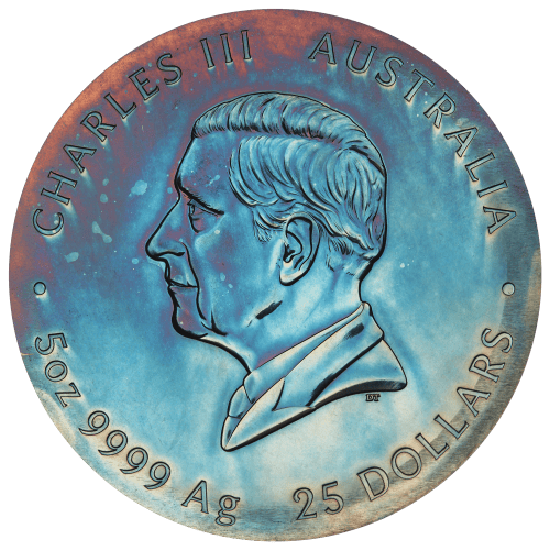 5 oz 2025 Extragalactic Patinaed Coloured Silver Coin | Perth Mint