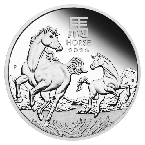 Set of 3 x 2026 Lunar Year of the Horse Proof Silver Coins | Perth Mint