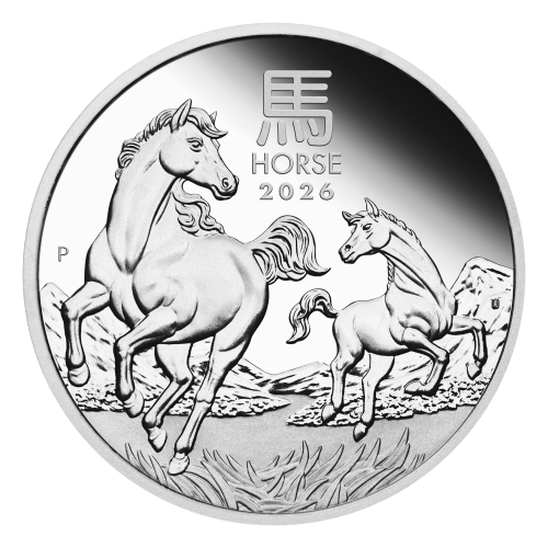 1 oz 2026 Lunar Year of the Horse Proof Silver Coin | Perth Mint