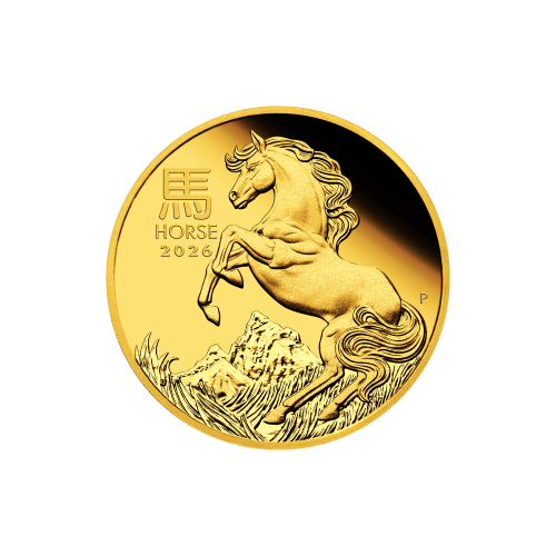 1/4 oz 2026 Lunar Year of the Horse Proof Gold Coin | Perth Mint