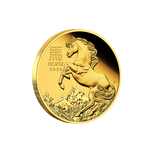 1/4 oz 2026 Lunar Year of the Horse Proof Gold Coin | Perth Mint