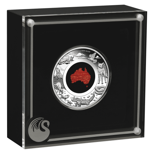 1 oz 2025 Great Southern Land: Snakeskin Jasper Proof Silver Coin