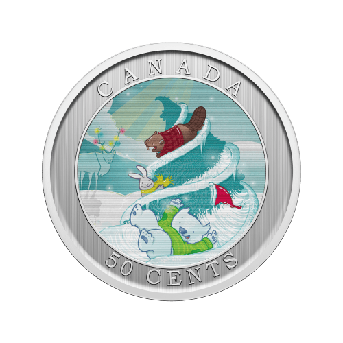 50 cent 2025 Whimsical Holiday Tree Lenticular Coin | Royal Canadian Mint