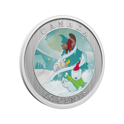 50 cent 2025 Whimsical Holiday Tree Lenticular Coin | Royal