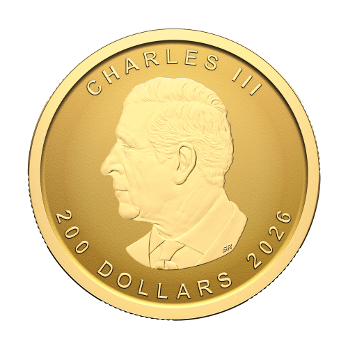 1 oz 2026 Purest Maple Leaf 99999 Fine Reverse Proof Gold Coin | Royal Canadian Mint