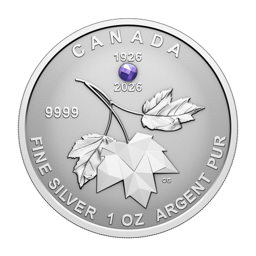 Set of 5 x 2026 Commemorating The 100th Birthday of Queen Elizabeth II Reverse Proof Fractional Silver Coins | Royal Canadian Mint
