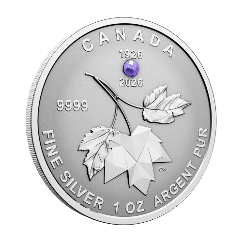 Set of 5 x 2026 Commemorating The 100th Birthday of Queen Elizabeth II Reverse Proof Fractional Silver Coins | Royal Canadian Mint