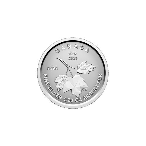 Set of 5 x 2026 Commemorating The 100th Birthday of Queen Elizabeth II Reverse Proof Fractional Silver Coins | Royal Canadian Mint
