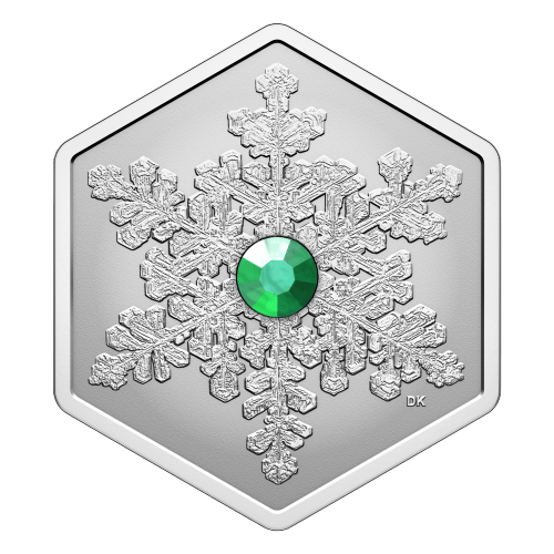 1 oz 2025 Snowflake Shaped Silver Coin | Royal Canadian Mint