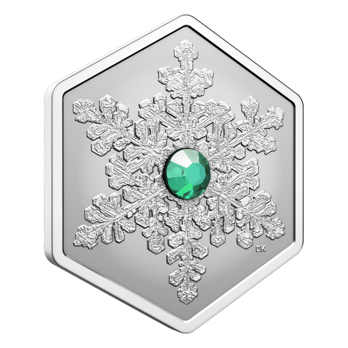 1 oz 2025 Snowflake Shaped Silver Coin | Royal Canadian Mint