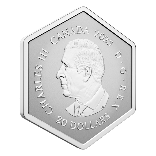 1 oz 2025 Snowflake Shaped Silver Coin | Royal Canadian Mint