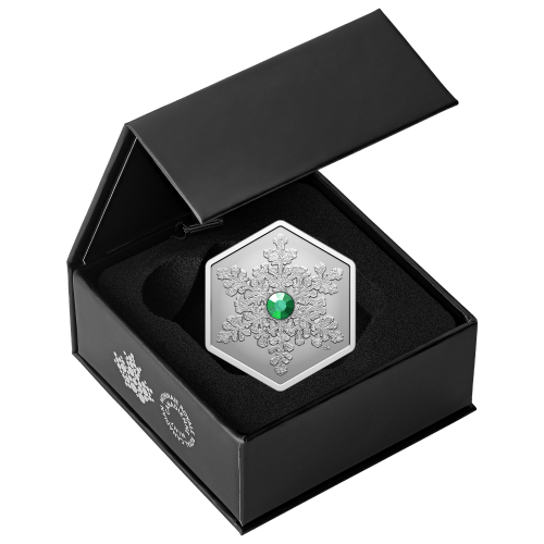 1 oz 2025 Snowflake Shaped Silver Coin | Royal Canadian Mint