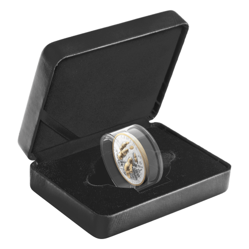 2025 Canadian Symbol: The Beaver Gold Plated Extraordinarily High Relief Proof Silver Coin | Royal Canadian Mint