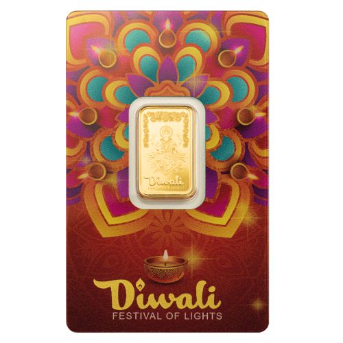 5 gram 2025 Diwali: Lakshmi and Rangoli Gold Bar | PAMP Suisse