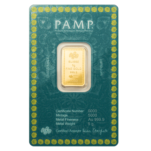 5 gram 2025 Diwali: Lakshmi and Rangoli Gold Bar | PAMP Suisse