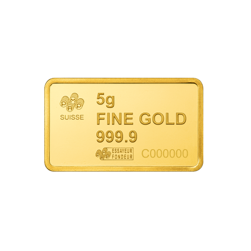 5 gram 2025 American the Free: Liberty Bell Gold Bar | PAMP Suisse
