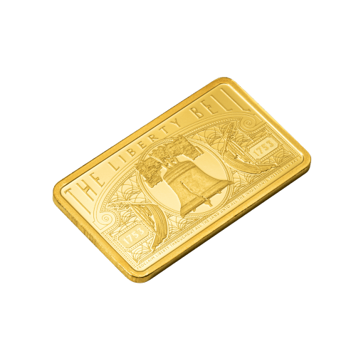 5 gram 2025 American the Free: Liberty Bell Gold Bar | PAMP Suisse