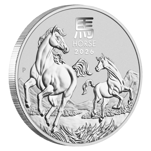 2 oz 2026 Lunar Year of the Horse Silver Coin | Perth Mint