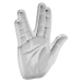 1 oz Star Trek: Vulcan Salute Shaped Silver Coin | Agoro by New Zealand Mint