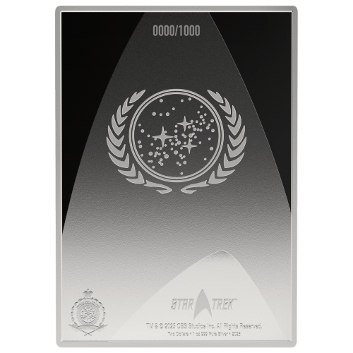 1 oz Star Trek: U.S.S. Enterprise NCC-1701 Owners Manual Colourized Silver Coin | Agoro by New Zealand Mint