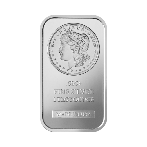 1 oz Morgan Silver Bar | Silvertowne Mint