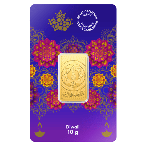 10 gram 2025 Celebrate Diwali Gold Bar | Royal Canadian Mint