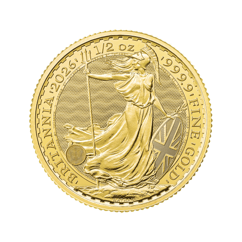 1/2 oz 2026 Britannia Gold Coin | The Royal Mint