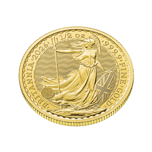 1/2 oz 2026 Britannia Gold Coin | The Royal Mint