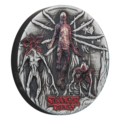 2 oz 2026 Stranger Things: Vecna Antiqued Colourized Silver Coin | Perth Mint