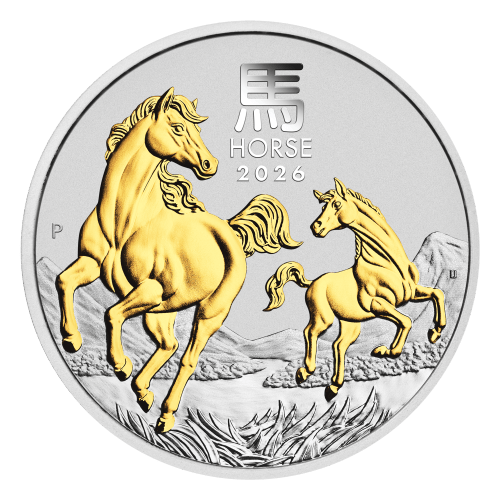 Set of 3 x 1 oz 2026 Lunar Year of the Horse Silver Coins | Perth