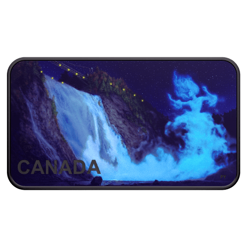 1 oz 2025 Haunted Canada: Lady in White Colourized Rectangular Proof Silver Coin | Royal Canadian Mint