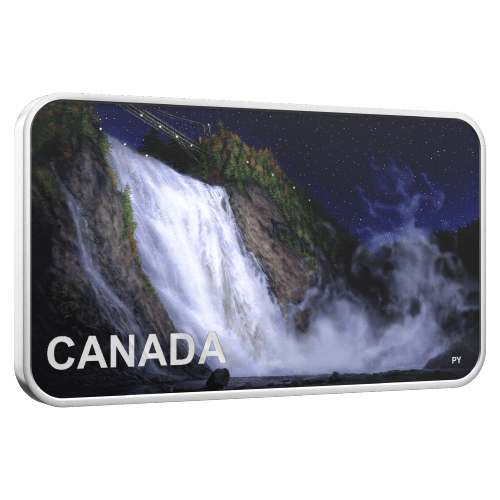 1 oz 2025 Haunted Canada: Lady in White Colourized Rectangular Proof Silver Coin | Royal Canadian Mint