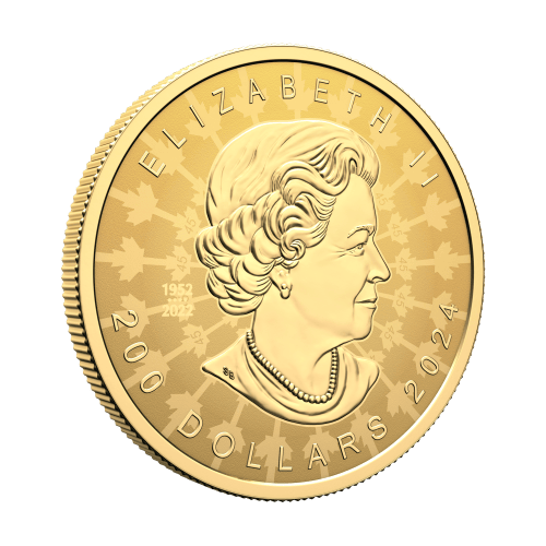 2 oz 2024 Proud Maple Leaf Red Enamel Reverse Proof Gold Coin | Royal Canadian Mint
