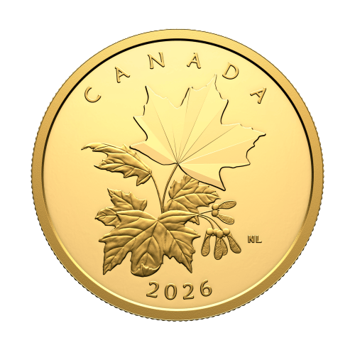 1 oz 2026 Multifaceted Maple Leaves Proof Gold Coin | Royal Canadian Mint