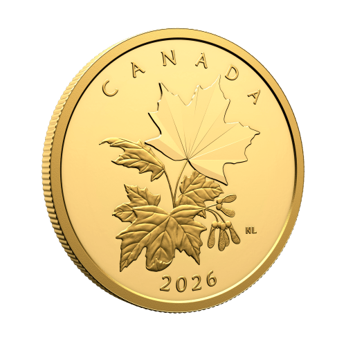 1 oz 2026 Multifaceted Maple Leaves Proof Gold Coin | Royal Canadian Mint