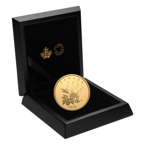 1 oz 2026 Multifaceted Maple Leaves Proof Gold Coin | Royal Canadian Mint