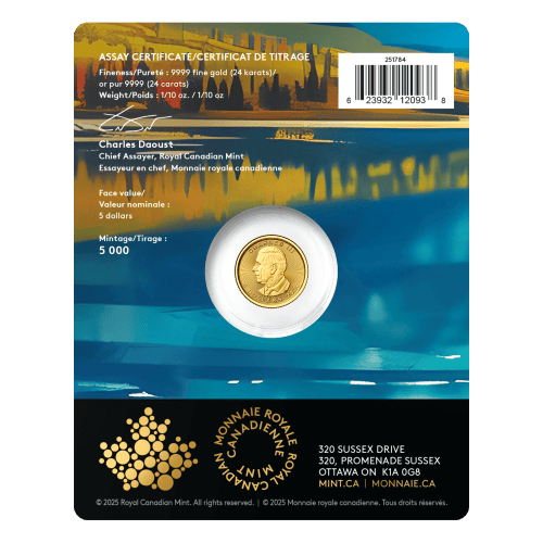 1/10 oz 2026 Treasured Maple Leaf: Wolf Privy Mark Gold Coin | Royal Canadian Mint