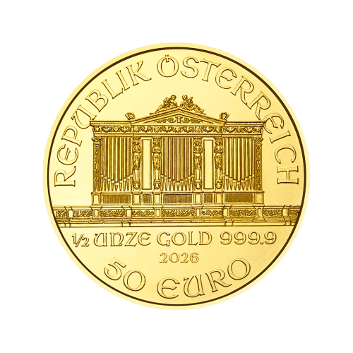 1/2 oz 2026 Austrian Philharmonic Gold Coin | Austrian Mint