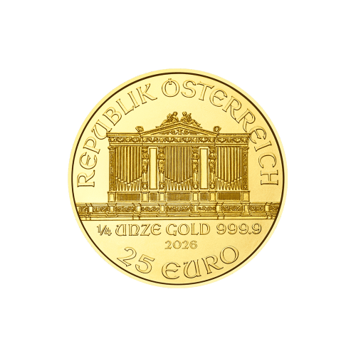 1/4 oz 2026 Austrian Philharmonic Gold Coin | Austrian Mint