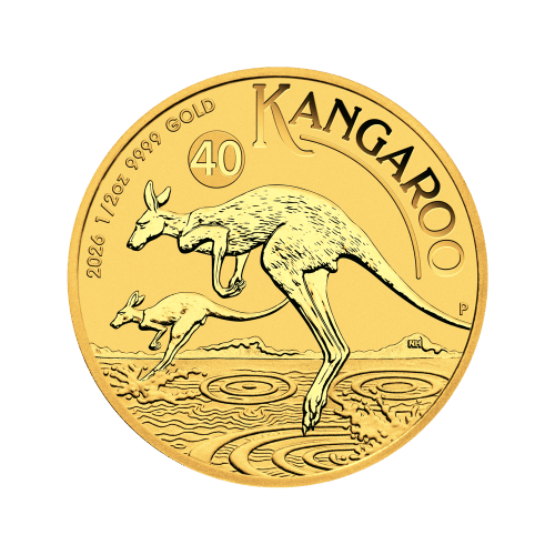 1/2 oz 2026 Australian Kangaroo Gold Coin | Perth Mint