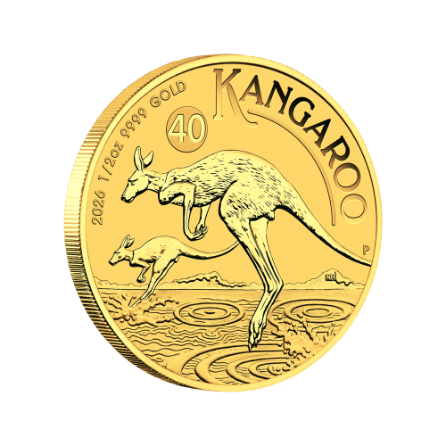 1/2 oz 2026 Australian Kangaroo Gold Coin | Perth Mint