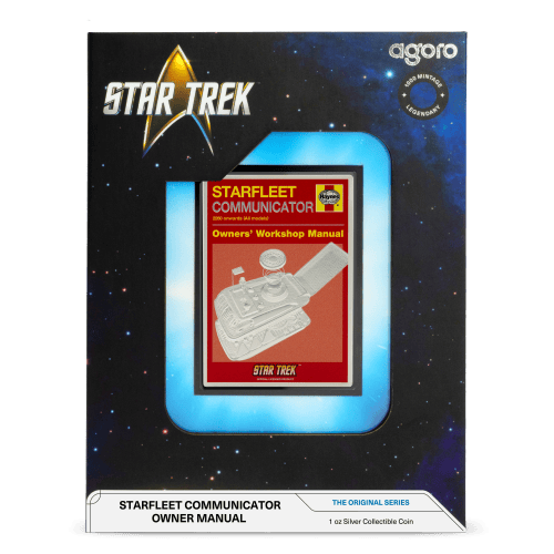 1 oz Star Trek: Starfleet Communicator Owners Manual Colourized Silver Coin | Agoro by New Zealand Mint